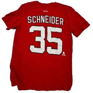 New Jersey Devils Cory Schneider Reebok Player T-Shirt - Number 53 - Red